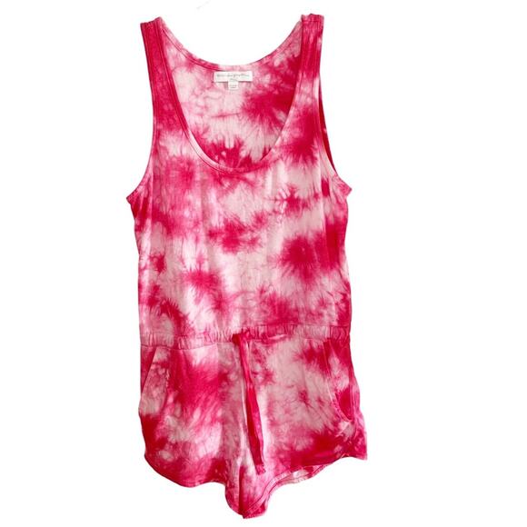 Spiritual Gangster Ruby Tie Dye Tank Lounge Romper Small - Picture 2 of 6